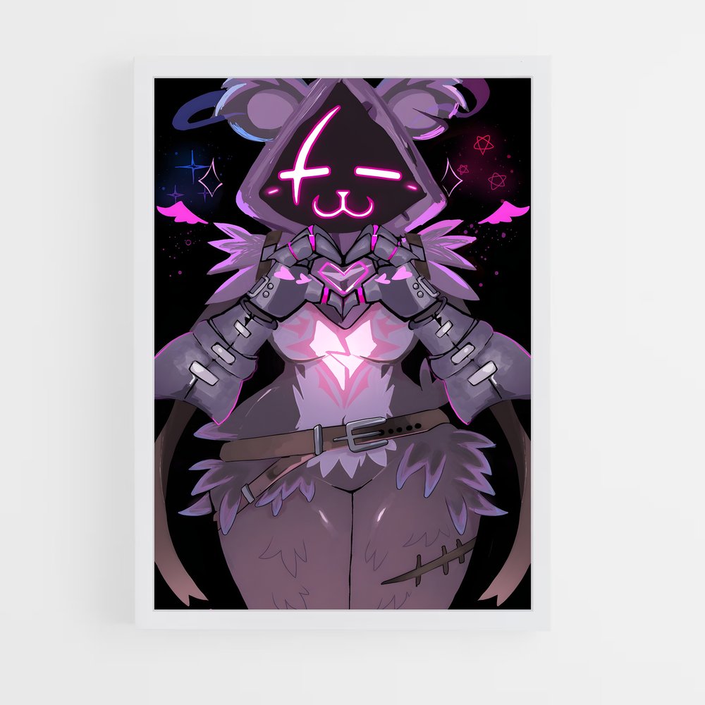 Poster Raven en Lumière – affiche Fortnite (vue 3)